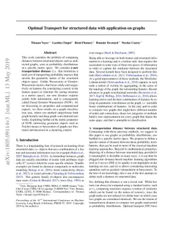 Optimal Transport for structured data with application on graphs