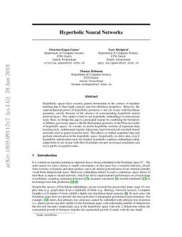 Hyperbolic Neural Networks