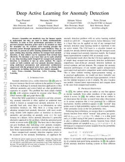 Deep Active Learning for Anomaly Detection