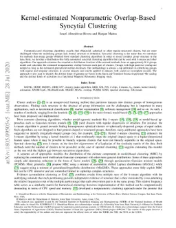 Kernel-estimated Nonparametric Overlap-Based Syncytial Clustering
