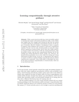 Learning compositionally through attentive guidance