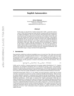 Implicit Autoencoders