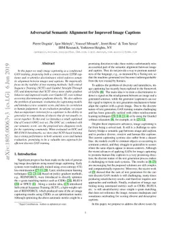 Adversarial Semantic Alignment for Improved Image Captions