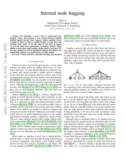 Internal node bagging