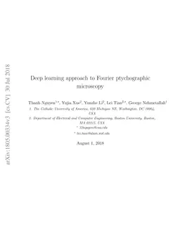 Deep learning approach to Fourier ptychographic microscopy