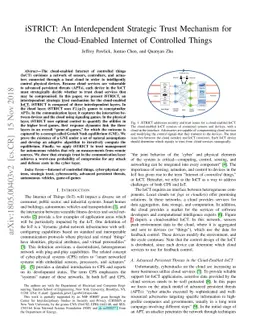 iSTRICT: An Interdependent Strategic Trust Mechanism for the
  Cloud-Enabled Internet of Controlled Things