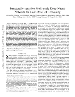 Structure-sensitive Multi-scale Deep Neural Network for Low-Dose CT
  Denoising