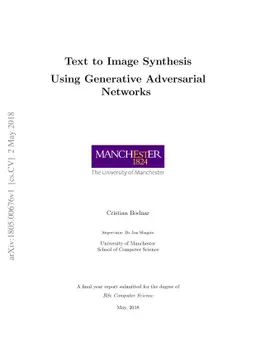 Text to Image Synthesis Using Generative Adversarial Networks