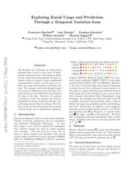 Exploring Emoji Usage and Prediction Through a Temporal Variation Lens