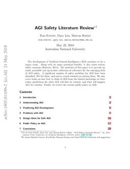 AGI Safety Literature Review