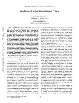 Visual Object Tracking: The Initialisation Problem