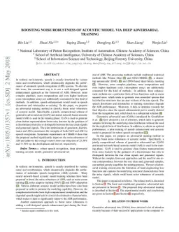 Boosting Noise Robustness of Acoustic Model via Deep Adversarial
  Training