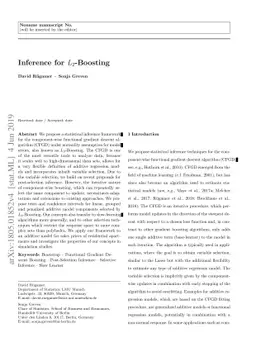 Inference for $L_2$-Boosting