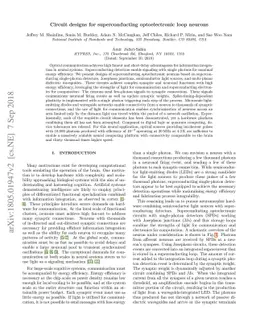 Circuit designs for superconducting optoelectronic loop neurons
