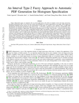 An Interval Type-2 Fuzzy Approach to Automatic PDF Generation for
  Histogram Specification