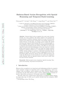 Skeleton-Based Action Recognition with Spatial Reasoning and Temporal
  Stack Learning