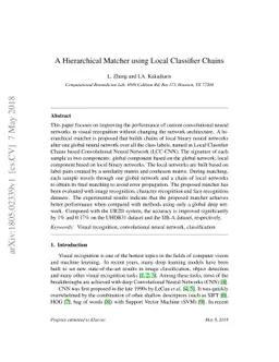A Hierarchical Matcher using Local Classifier Chains