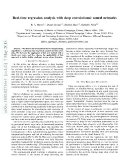 Real-time regression analysis with deep convolutional neural networks