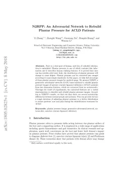 N2RPP: An Adversarial Network to Rebuild Plantar Pressure for ACLD
  Patients