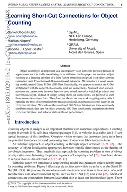 Learning Short-Cut Connections for Object Counting
