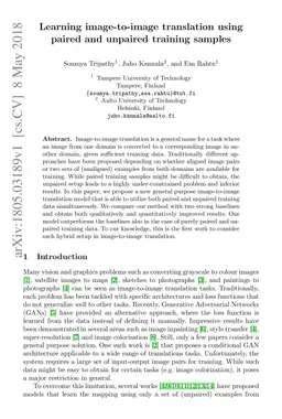 Learning image-to-image translation using paired and unpaired training
  samples