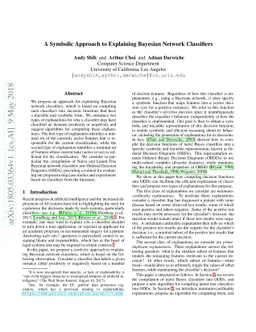 A Symbolic Approach to Explaining Bayesian Network Classifiers