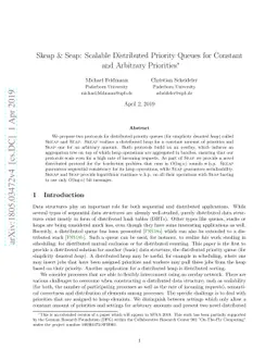Skeap & Seap: Scalable Distributed Priority Queues for Constant and
  Arbitrary Priorities