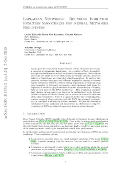Laplacian Networks: Bounding Indicator Function Smoothness for Neural
  Network Robustness