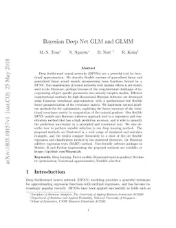 Bayesian Deep Net GLM and GLMM