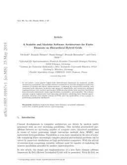 A Scalable and Modular Software Architecture for Finite Elements on
  Hierarchical Hybrid Grids
