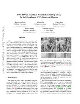 DPW-SDNet: Dual Pixel-Wavelet Domain Deep CNNs for Soft Decoding of
  JPEG-Compressed Images
