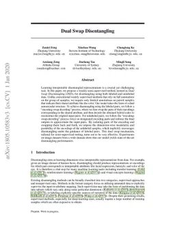 Dual Swap Disentangling