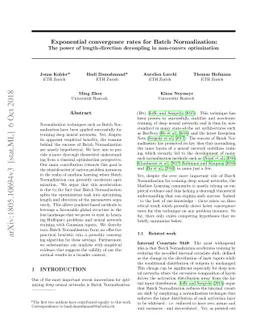 Exponential convergence rates for Batch Normalization: The power of
  length-direction decoupling in non-convex optimization