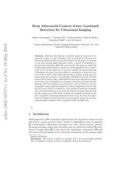 Deep Adversarial Context-Aware Landmark Detection for Ultrasound Imaging