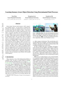 Learning Instance-Aware Object Detection Using Determinantal Point
  Processes