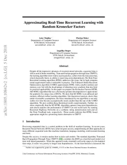 Approximating Real-Time Recurrent Learning with Random Kronecker Factors