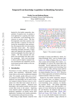 Temporal Event Knowledge Acquisition via Identifying Narratives