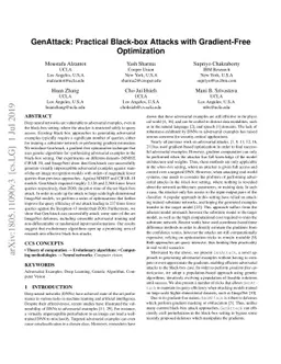 GenAttack: Practical Black-box Attacks with Gradient-Free Optimization