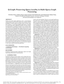 Q-Graph: Preserving Query Locality in Multi-Query Graph Processing