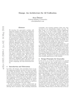 Omega: An Architecture for AI Unification