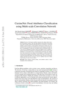 CuisineNet: Food Attributes Classification using Multi-scale Convolution
  Network