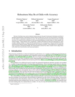 Robustness May Be at Odds with Accuracy