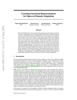 Learning Factorized Representations for Open-set Domain Adaptation