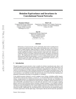 Rotation Equivariance and Invariance in Convolutional Neural Networks