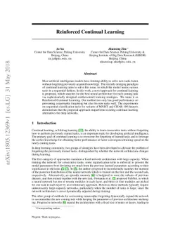 Reinforced Continual Learning