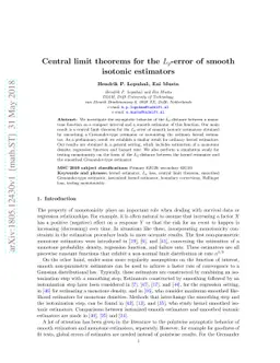 Central limit theorems for the $L_p$-error of smooth isotonic estimators
