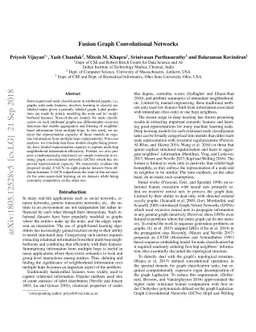 Fusion Graph Convolutional Networks