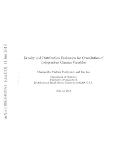 Density and Distribution Evaluation for Convolution of Independent Gamma
  Variables