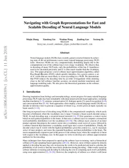Navigating with Graph Representations for Fast and Scalable Decoding of
  Neural Language Models