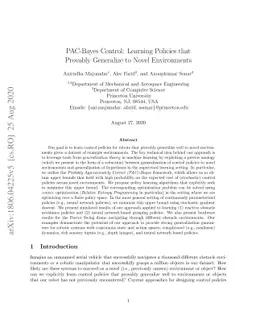 PAC-Bayes Control: Learning Policies that Provably Generalize to Novel
  Environments